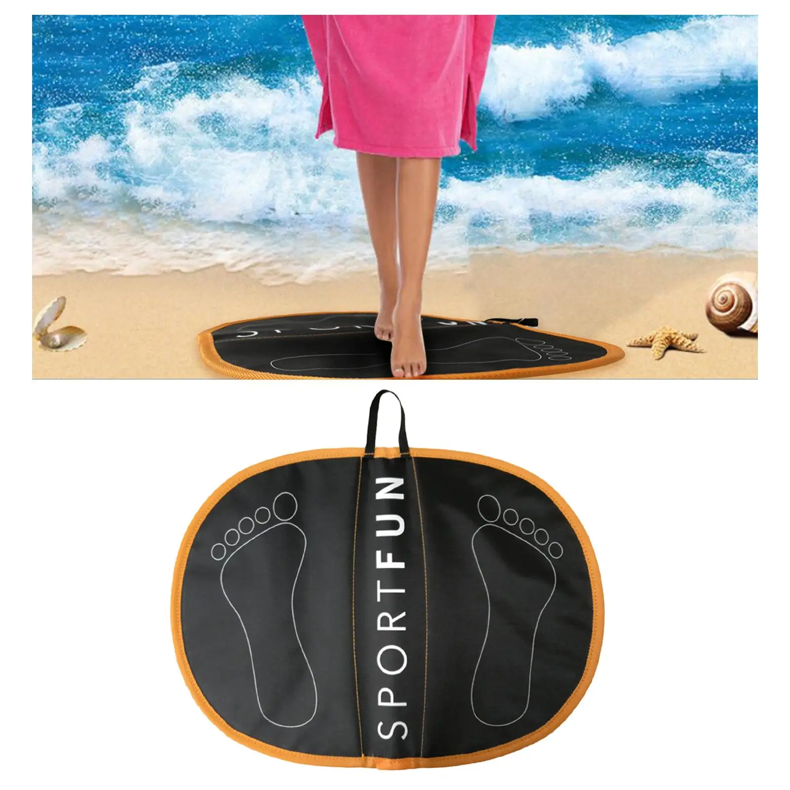 Portable EVA Wetsuit Changing Mat Feet Pad Water Sports Surfing Diving