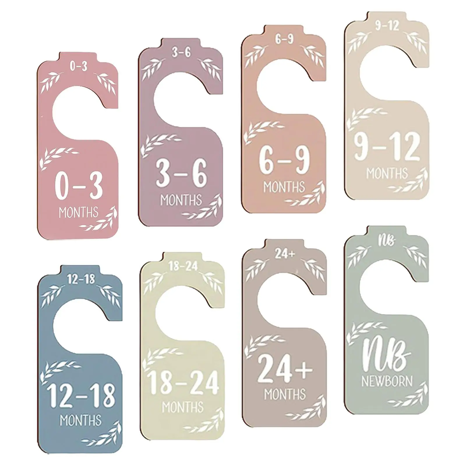 8Pcs Baby Closet Dividers Newborn Supplies Infants Wardrobe Divider Easily Sort and Organize for Babies Photography Props