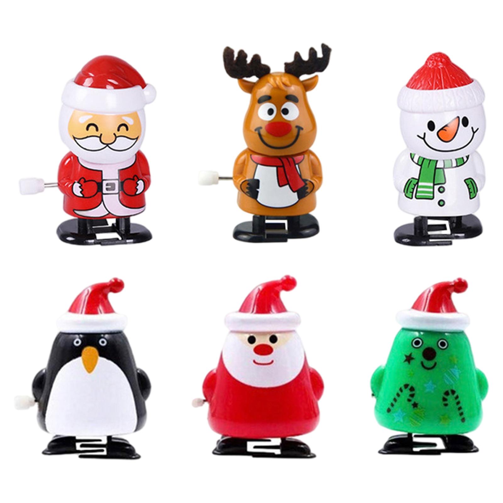  Toys, Filler,Figure Ornaments Christmas  Clockwork Toys Jumping Toys for  Favors Kids Children