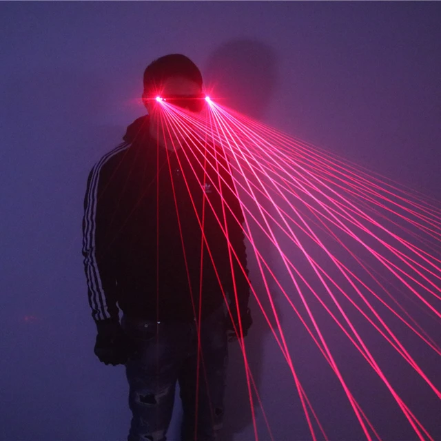 Rot Laser Kostüm LED Gläser DJ Sänger Bar Nachtclub Party Stage Performance  Kostüm Tänzerin Zubehör Licht Zeigen Requisiten - AliExpress