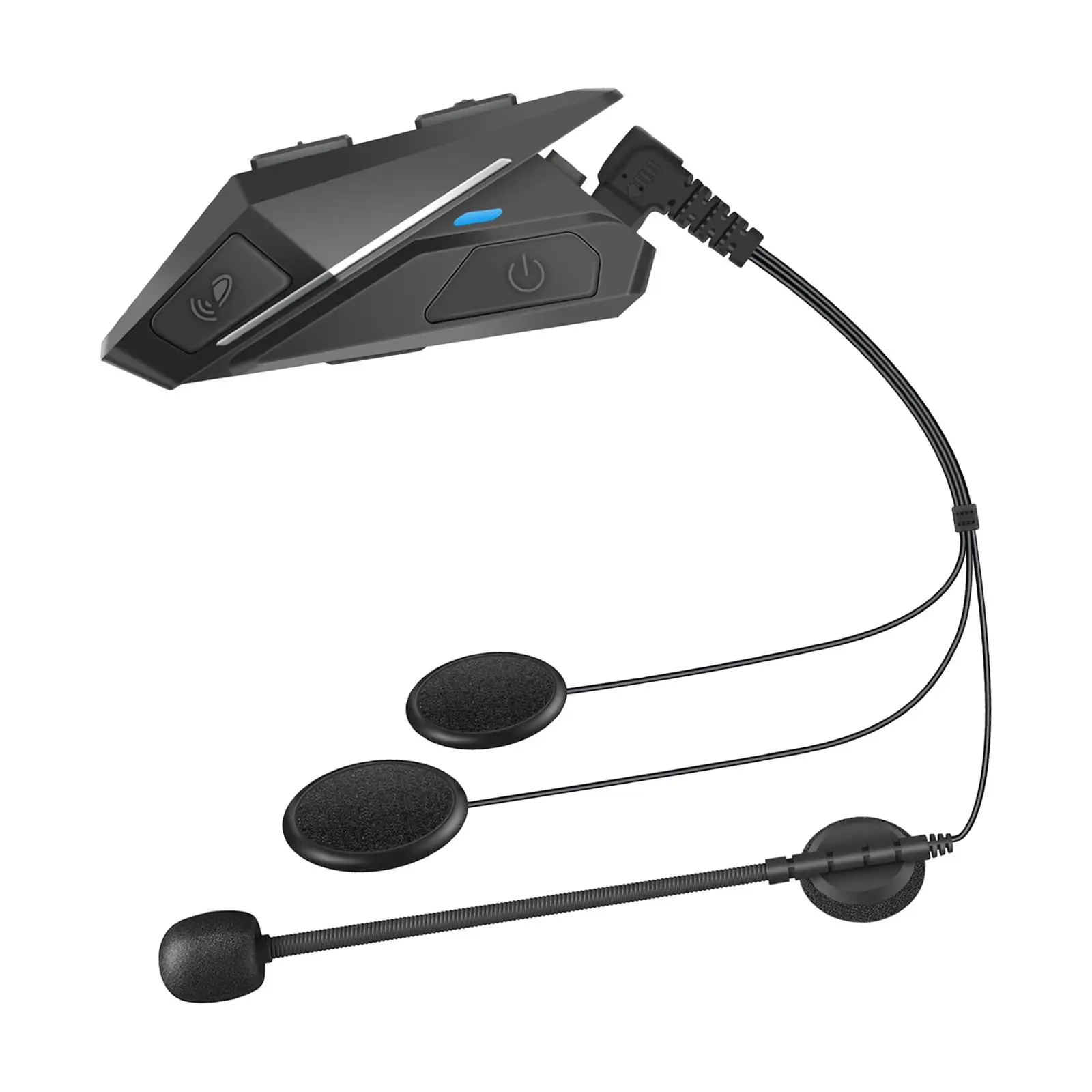 Motorcycle Helmet Headset Intercom Communication System V5.0 Mic for Driving