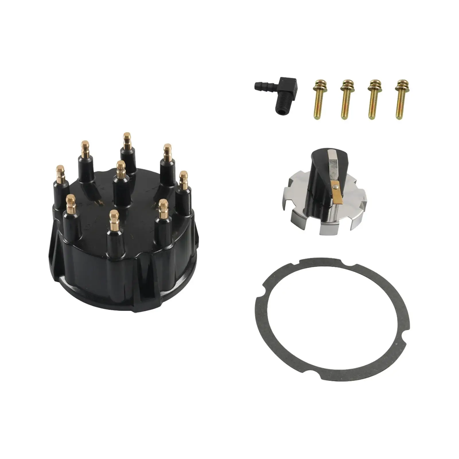 805759Q3 Durable Accessories Premium Distributor Cap Set Replaces for All 5.0 5.7 7.4 8.2 V8 W/ Bolt Ignition 1980-2003