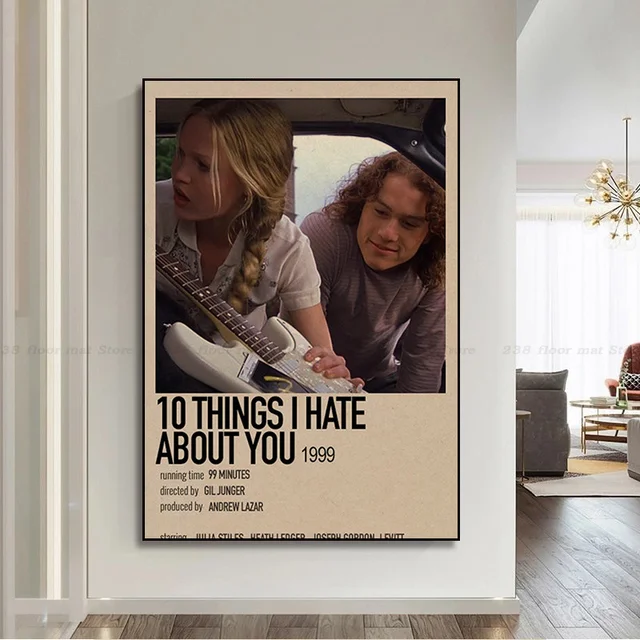 10 Things I Hate about You Movie Poster 90's Classic Films Canvas Painting  HD Print Wall Art Picture for Living Room Home Decor - AliExpress