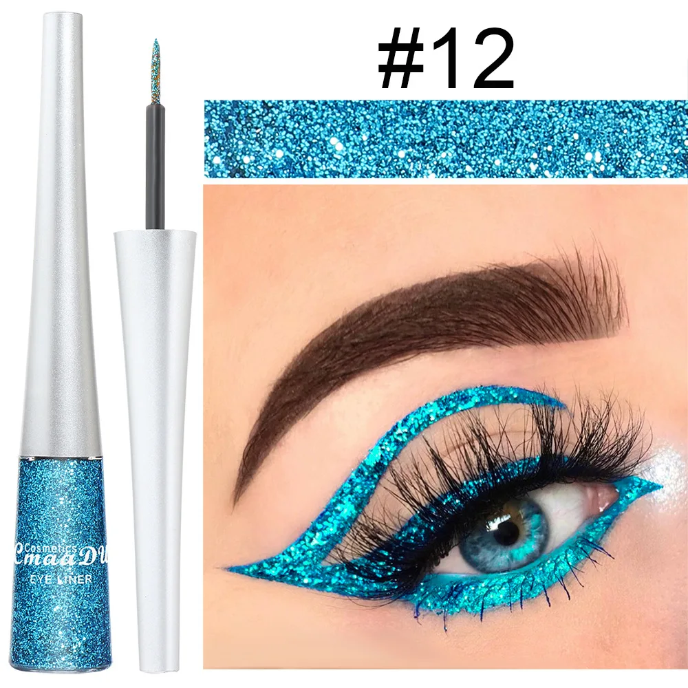 Best of Glitter Diamonds Liquid Eyeliner Pen Pearlescent Sequins Diamond Bright Shining Eyeliner Waterproof Lasting Eyeshadow Cosmetics Reviews & Tips - Image 6