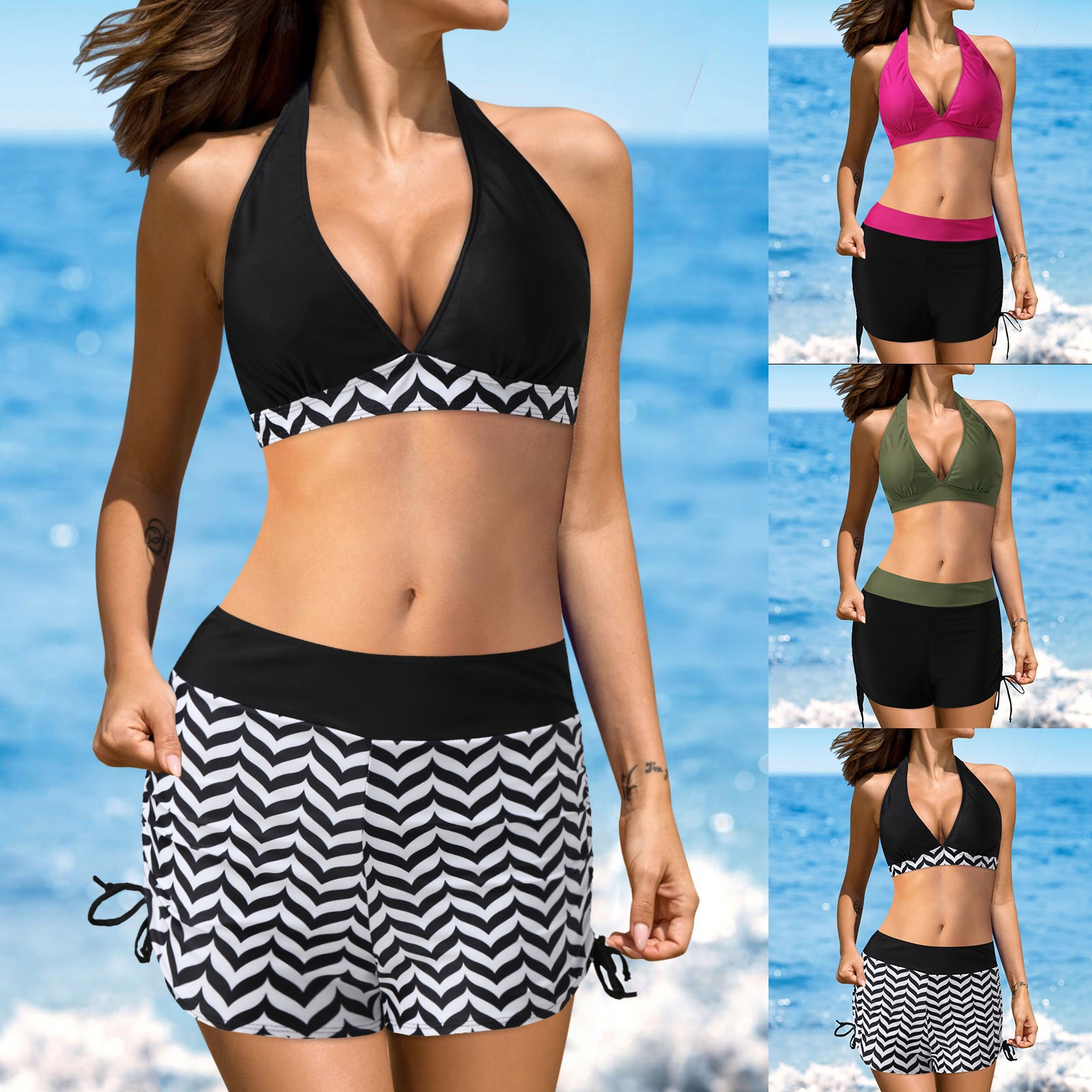 midriff tankini top