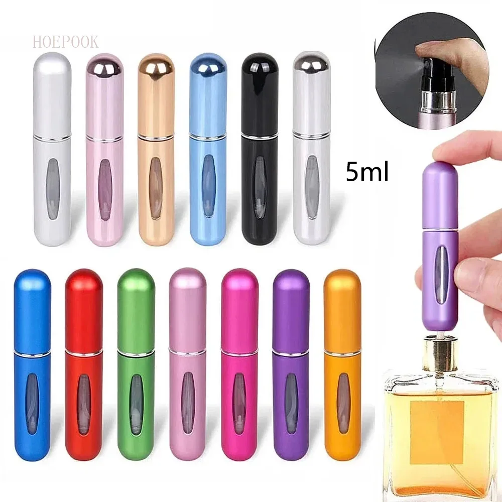 Best of 5ml Refillable Metal Perfume Bottle With Spray Fragrance Pump Portable Travel Cosmetic Container Mini Spray Atomizer Bottle Reviews & Tips