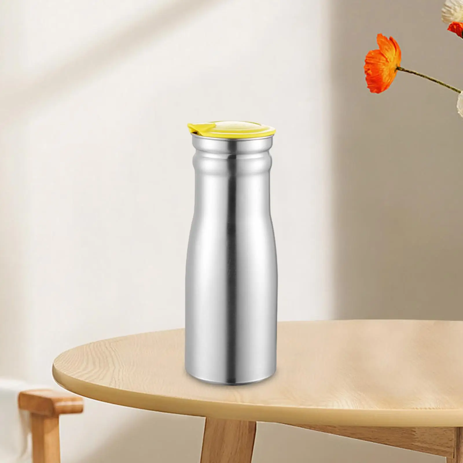 Stainless Steel Cold Water Jug Beverage Jar Drinks Water Jug Household Kettle for Holidays Party Barbecues Refrigerator Picnic