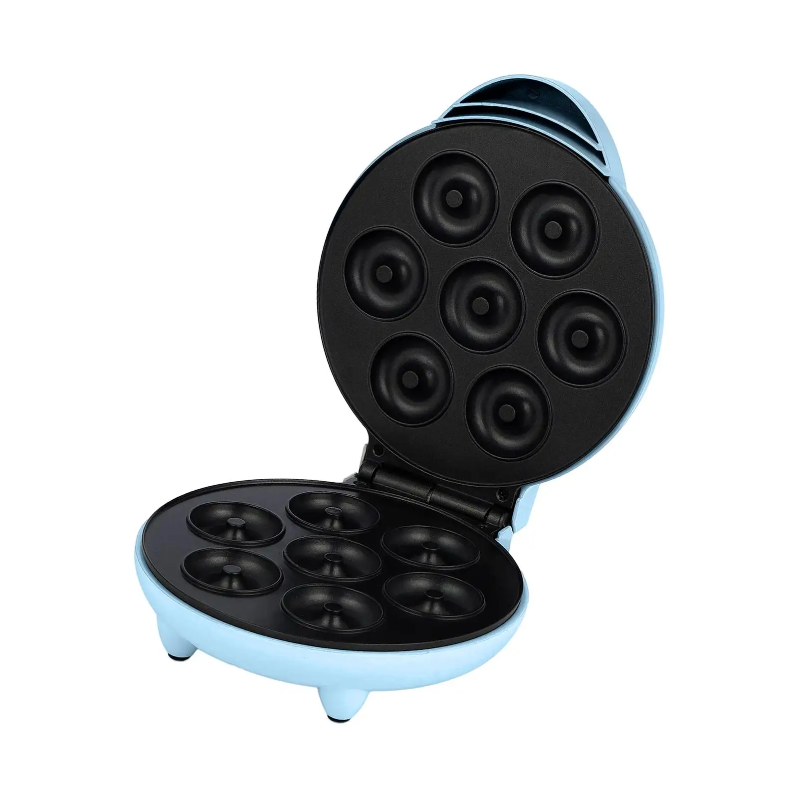 Donut Maker Machine Waffle Iron Easy to Clean Deep Cooking Plates Double Sided Heating Pancake Machine for Coffee Shop Household