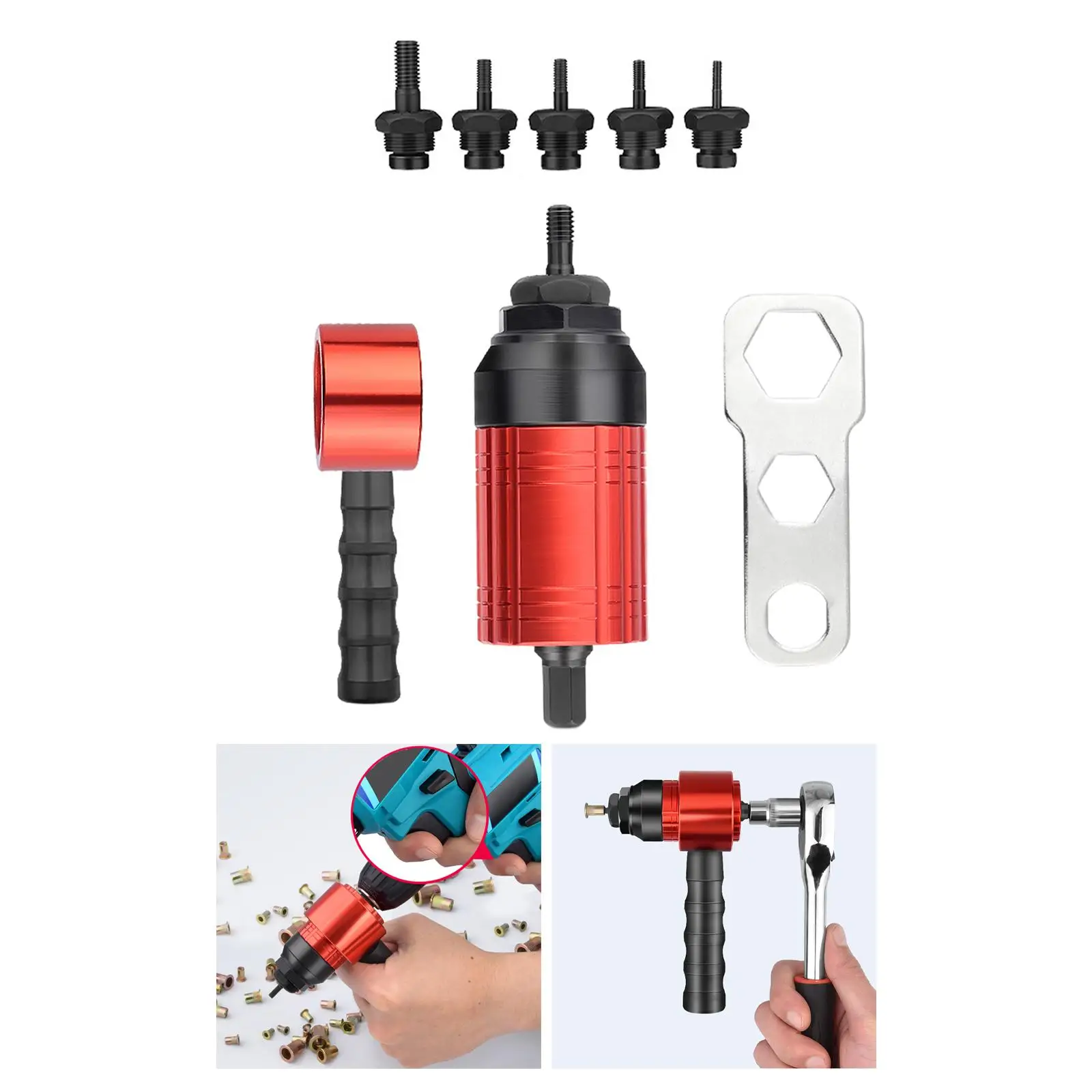 Cordless Drill Electric Rivet Nut Adapter Power Tools Compact for Home