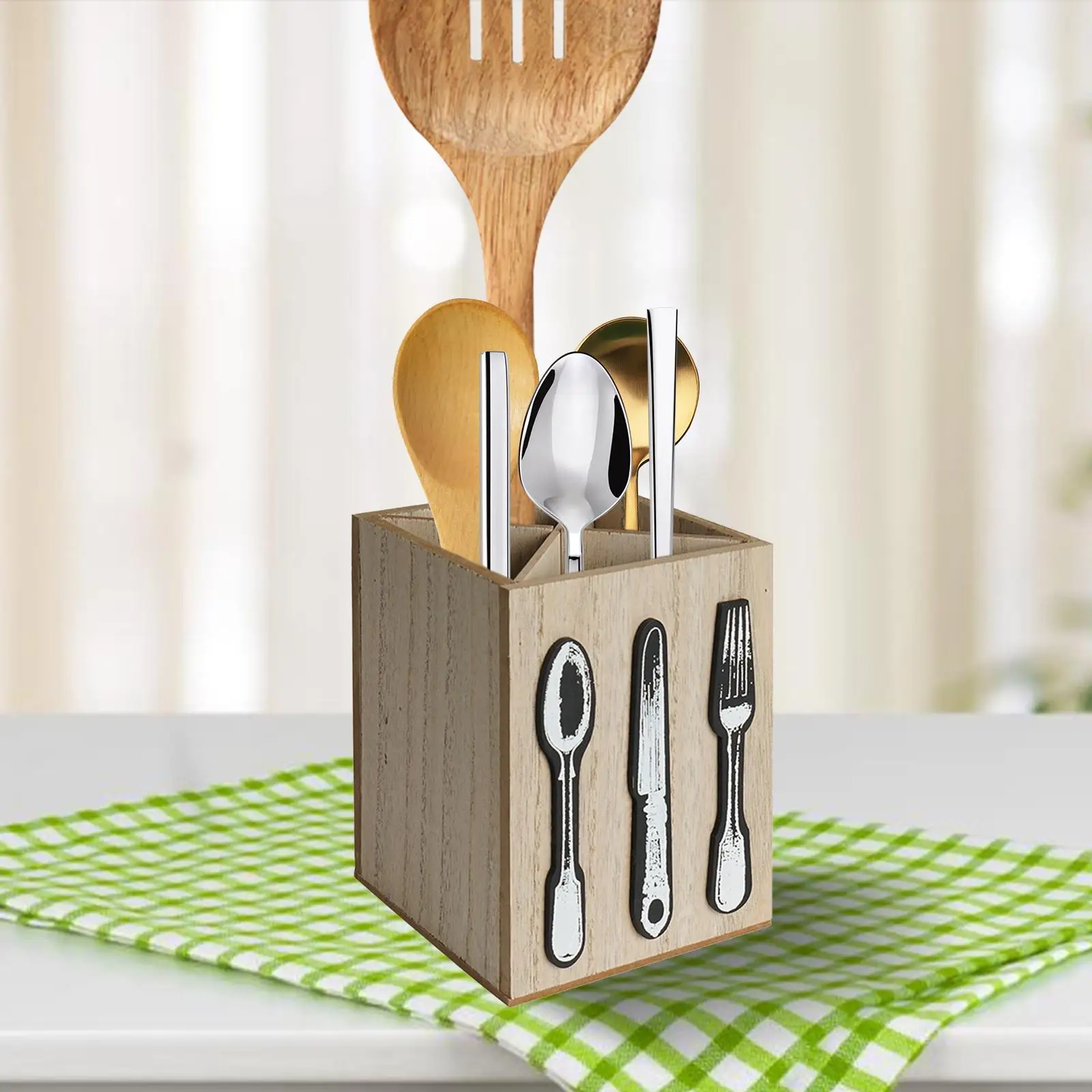 Kitchen Utensil Holder Cutlery Holder for Dining Table Restaurant Countertop