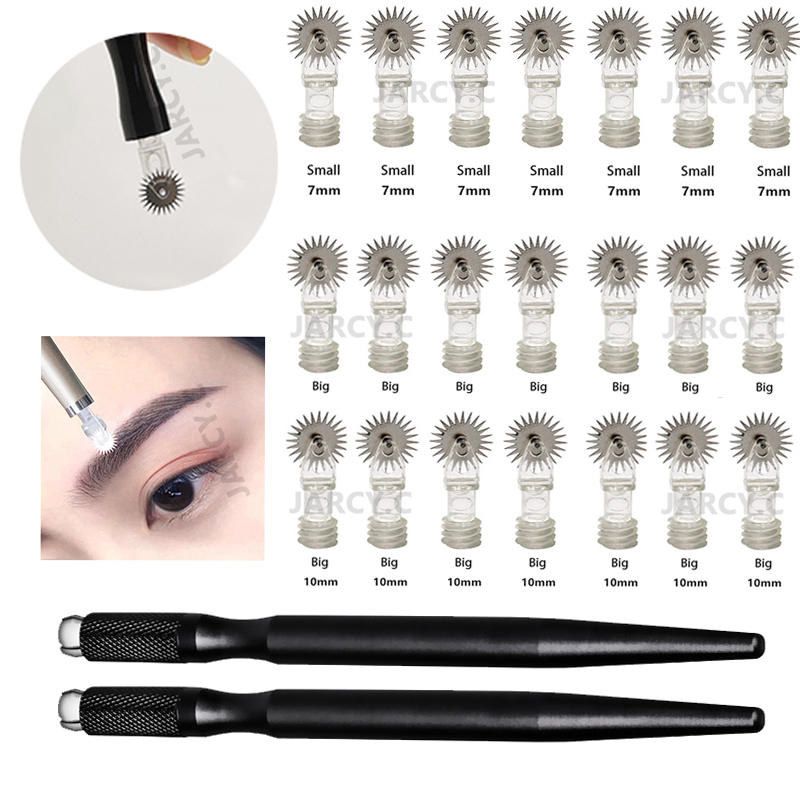 Best of Disposable Roller Microblading Needles Sets Tattoo Eyebrow Fog Embroidery Needles For Permanent Makeup Micro Manual Tattoo Pens Reviews & Tips