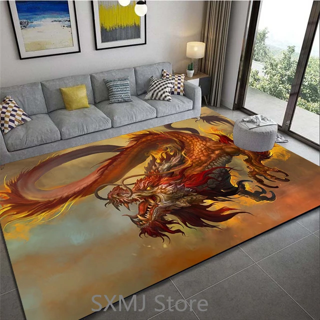 3D Cartoon Dragon Series Area tappeto grandi tappeti tappeto s per  soggiorno camera da letto decorazione cucina bagno antiscivolo tappetino  regalo