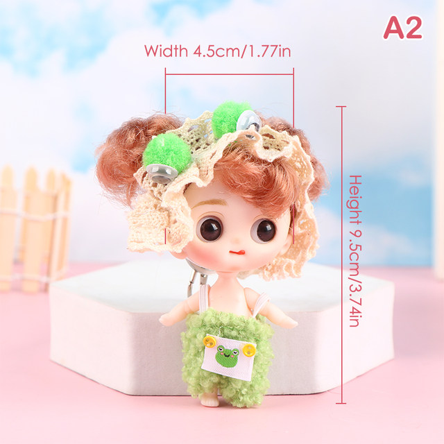 Kawaii Miniature Doll Toy Cute Dolls Clothes Accessories Toys Set For Girls  Birthday Christmas Gifts