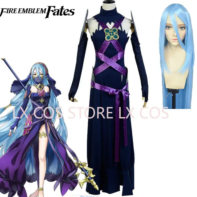 Anime Fire Emblem Fates Azura Bright Dress Cosplay Costume Custom Made