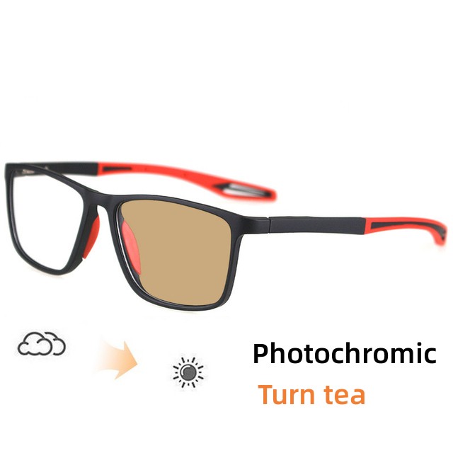 Outdoor Photochrome Myopie Brille Vintage TR90 Rahmen Anti Blau Licht Nahsicht Sonnenbrille Retro Rezept Minus Brillen – Detail 10