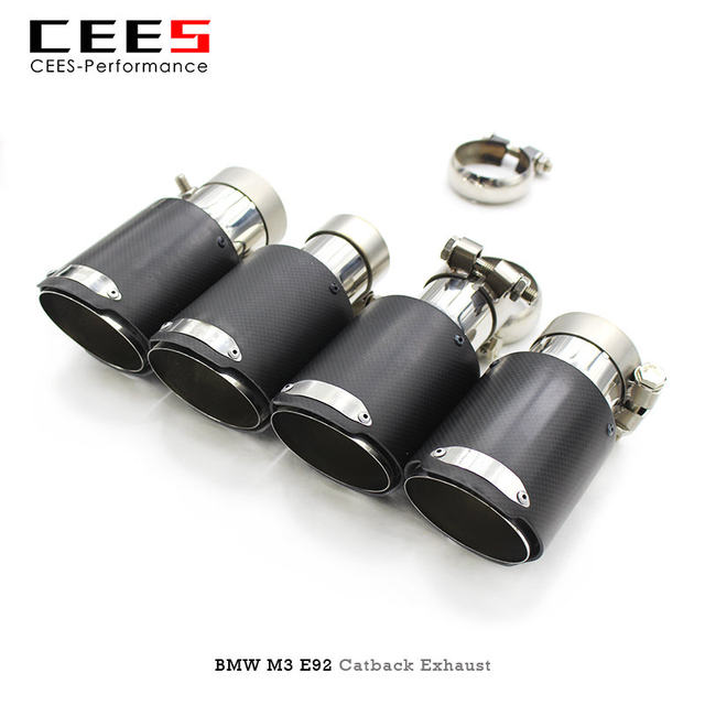 Cees catback排気bmw M3 E92 4.0L 2008-2013パフォーマンスバルブ排気管マフラーステンレス鋼エスケープ排気システム -  AliExpress