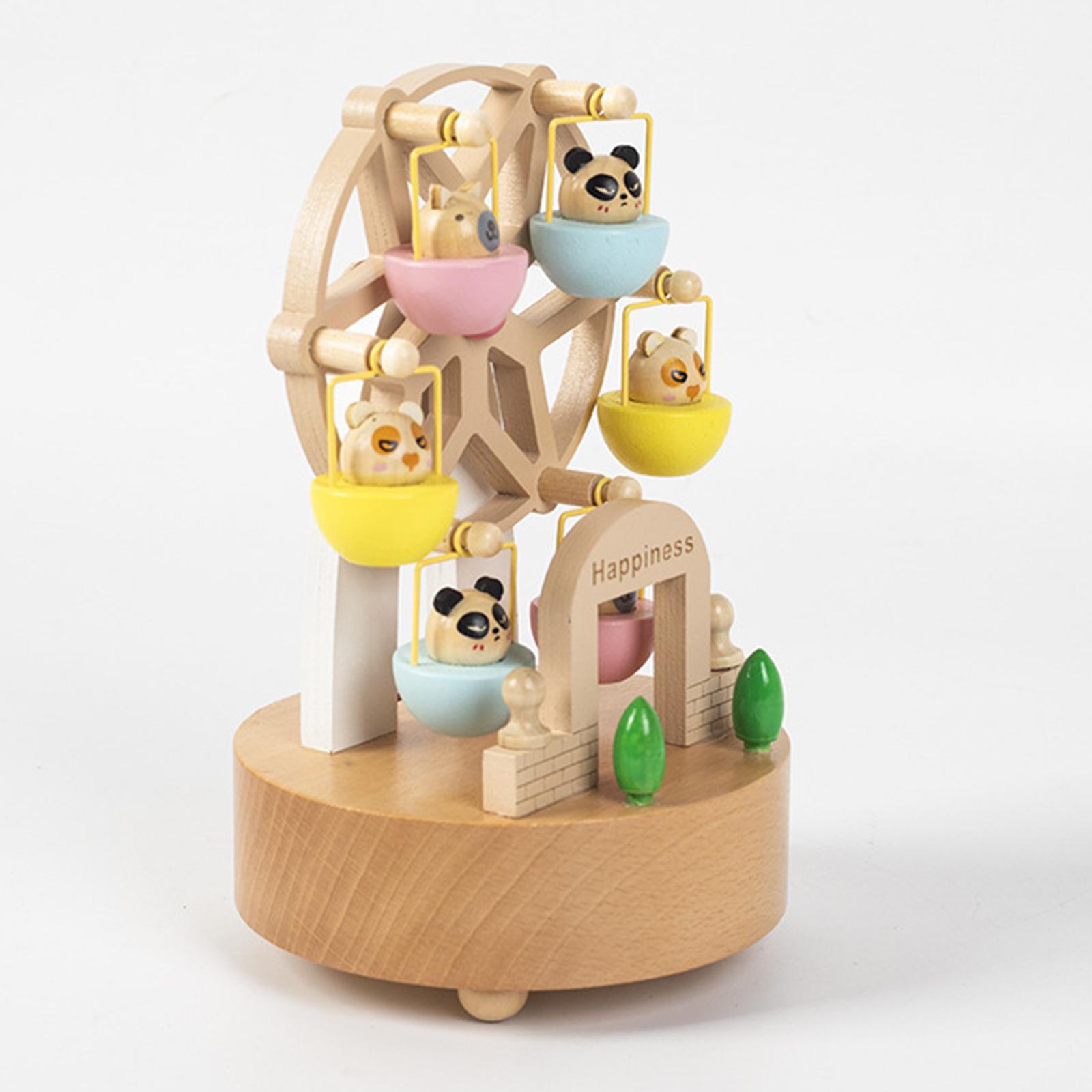 Movimento musical com pequeno animal balançando, Carrossel Music Box para férias