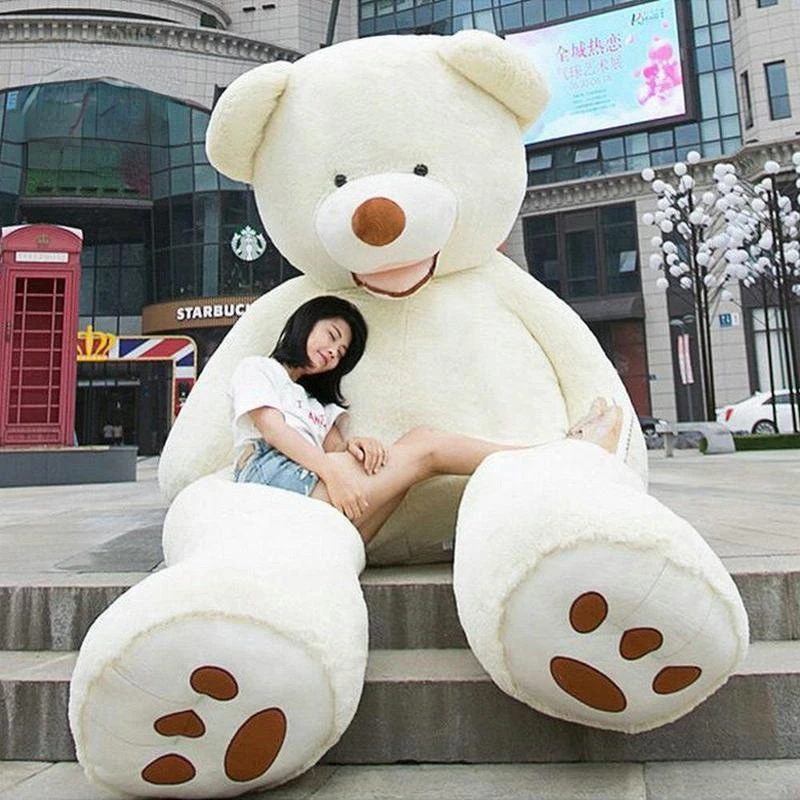 ONLY COVER SUPER HUGE Big Teddy Bear PLUSH TOY SHELL WITH ZIPPER 200cm 