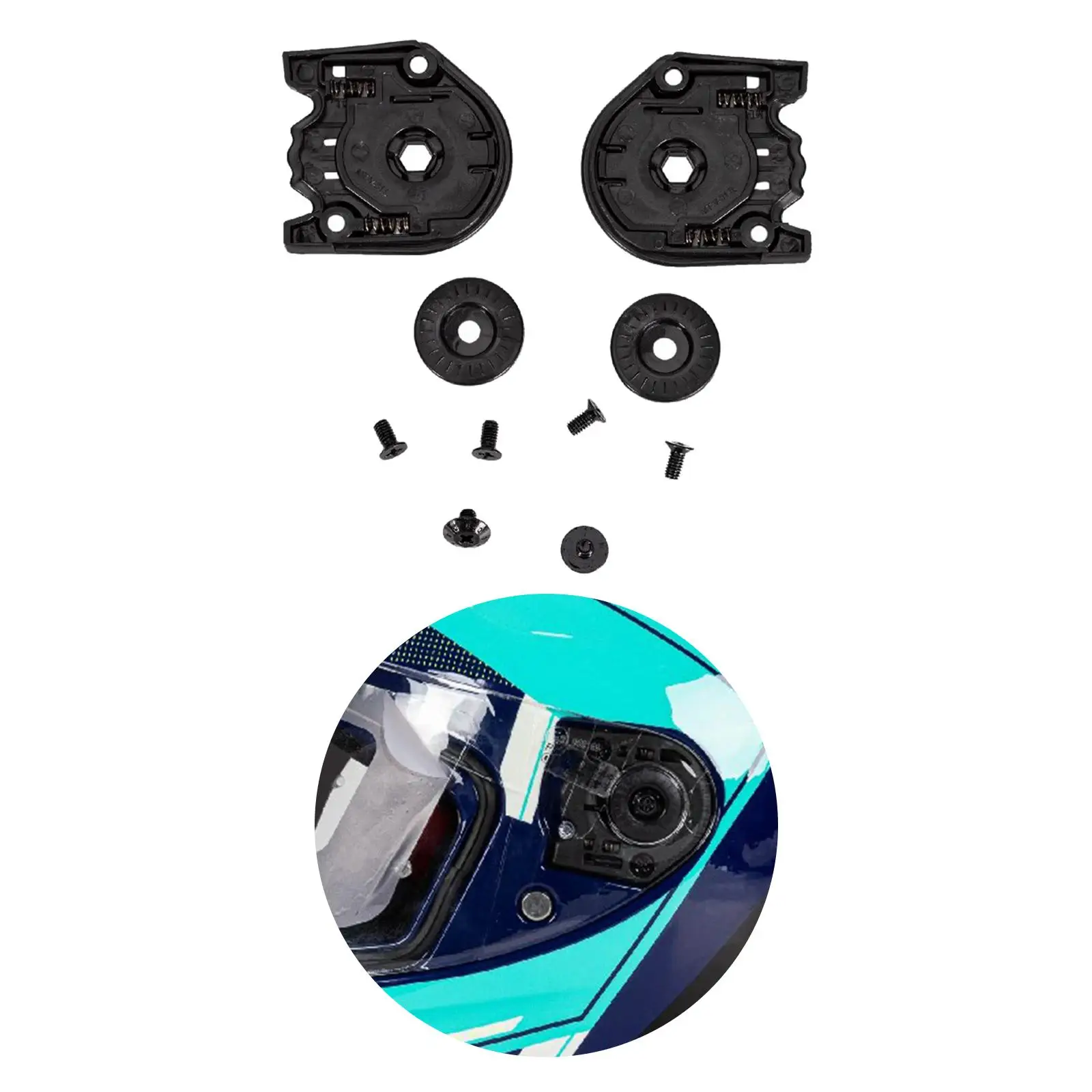 Helmet Lens Base Mounting Parts Left Right visor Base Fittings for Darkens