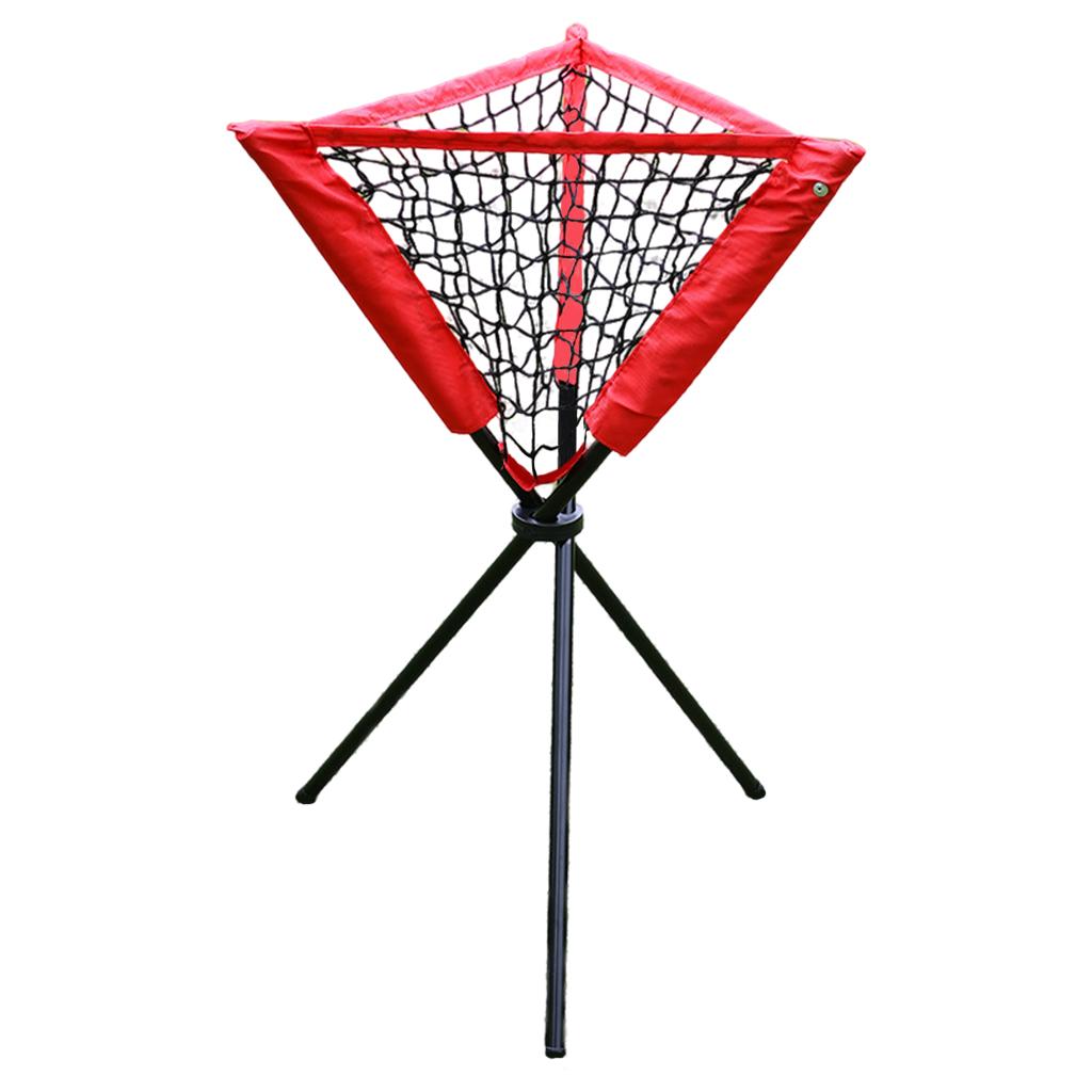 Baseball Tripod Ball Caddy Portable Foldable Pitting Practice Ball Basket