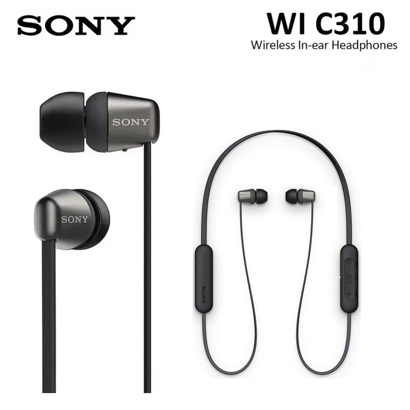 SONY WI-C310 BLACK - ヘッドフォン