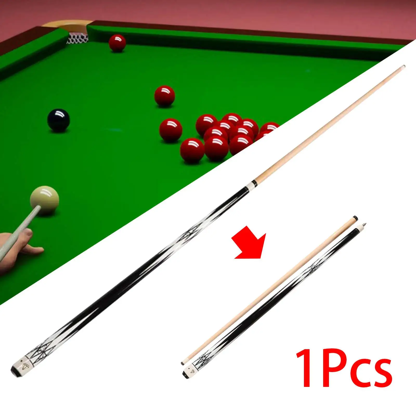 Pool Cue Professional Wooden White Ferrule with Carrying Bag 145cm Snooker Cue for Adult Man Cave Gift Unisex Billiard Players