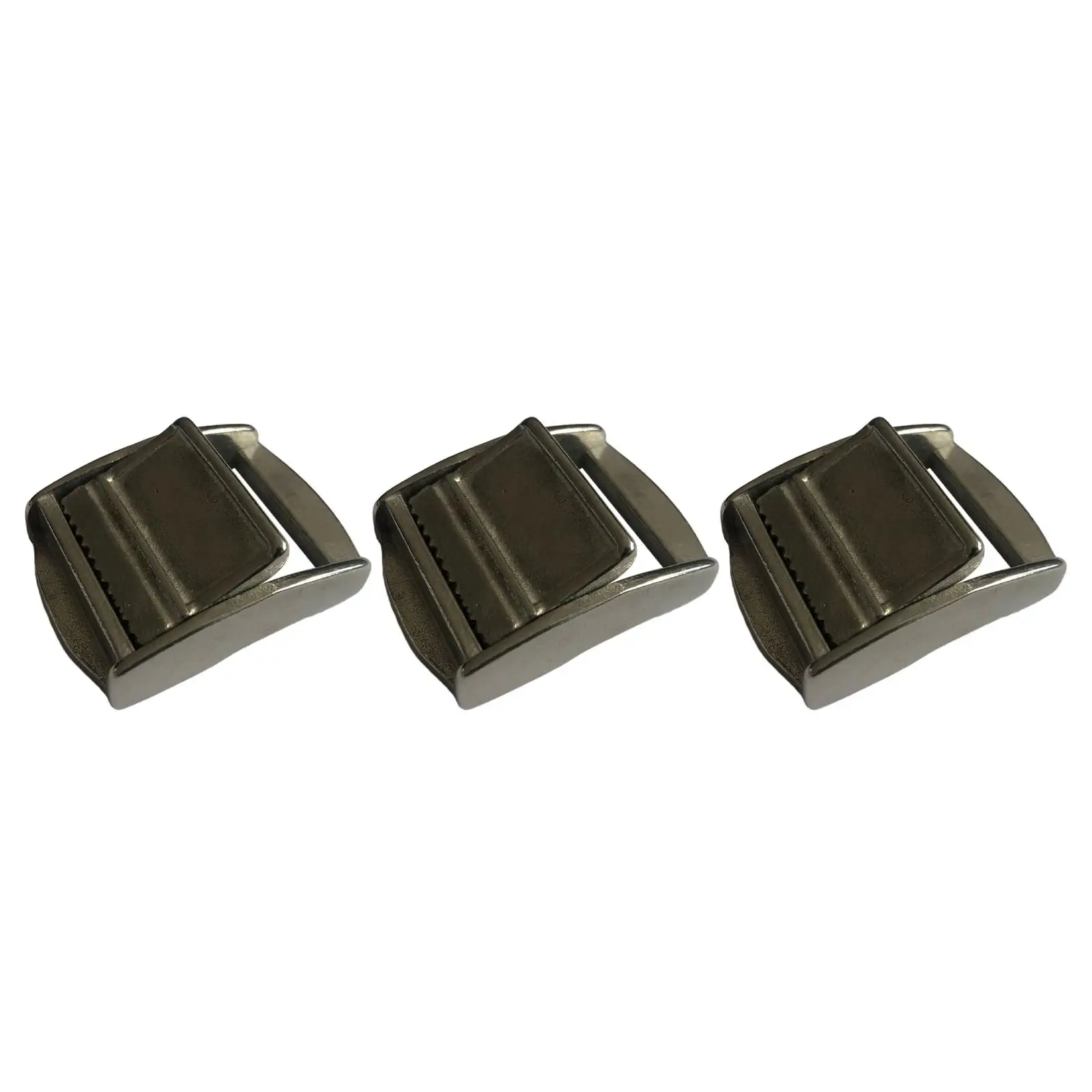 3pcs Stainless Steel Belt Cam Buckles Ending Clips Car Motorcycle Towing