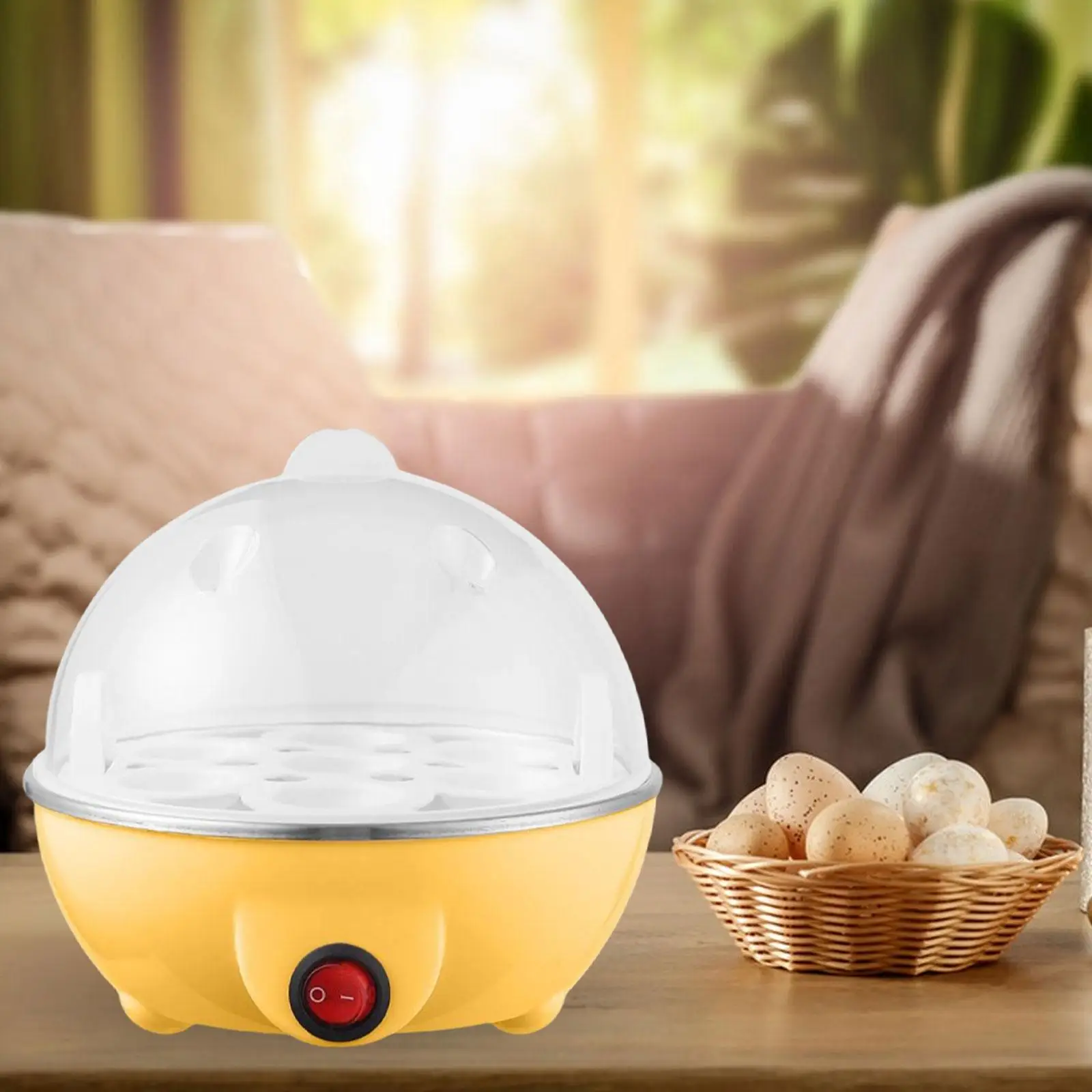 Electric Eggs Boiler Double Layer Egg Steamer Reusable Easy to Clean Multifunction Egg Boiler for Home Vegetables Office Pot