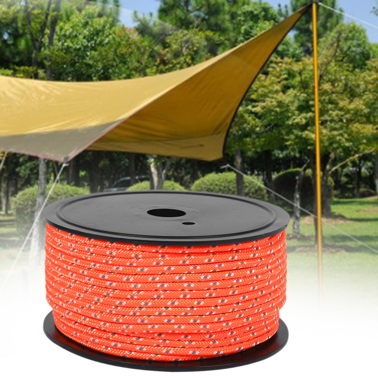 Camping tent rope, outdoor guy lines, 4mm thickness, camping rope, tent wind