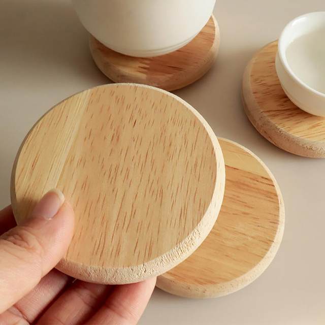 Wood Square Round Heat Resistant Drink Mat Table Tea Coffee Cup Pad  Accessories