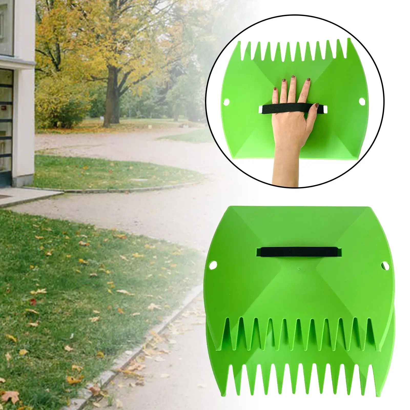 2x Leaves Grabber Portable Multifunctional Leaf Scoops Leaves Collector for Picking up Leaves Cleaning Trash Outdoor Lawn Claw