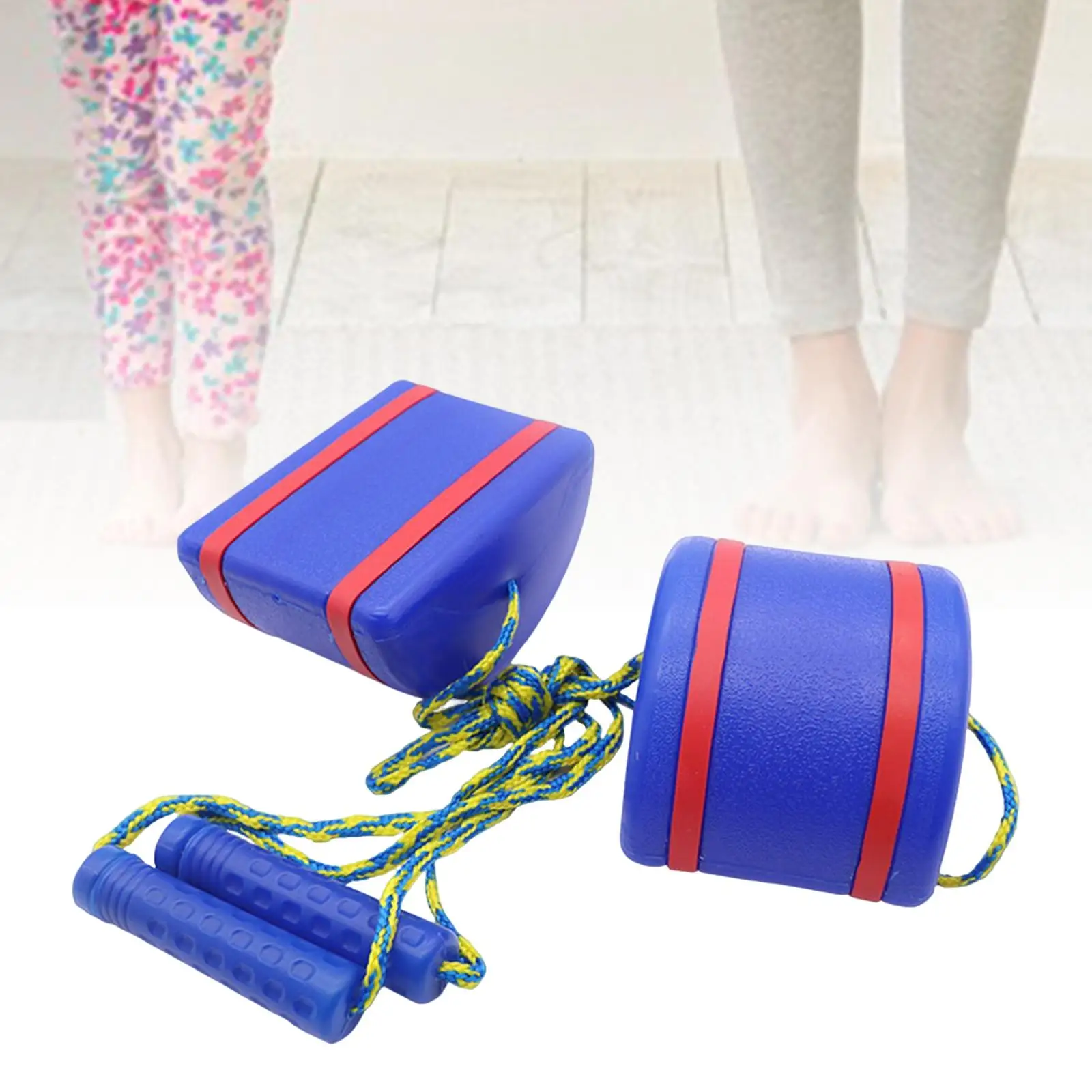 2x Walking Stilts Sensory Training stepping Toy Stepping Stone Toy with Rope