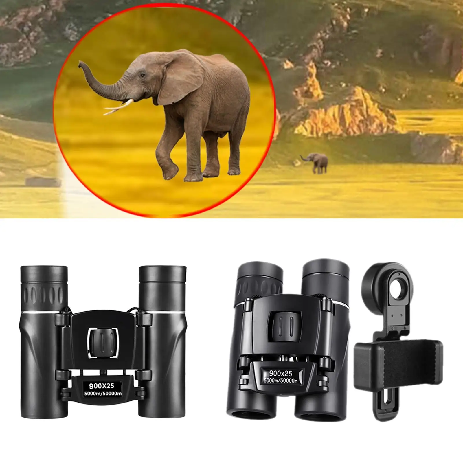Binoculars Telescope Mini Compact Binoculars for Hiking Outdoor Presents