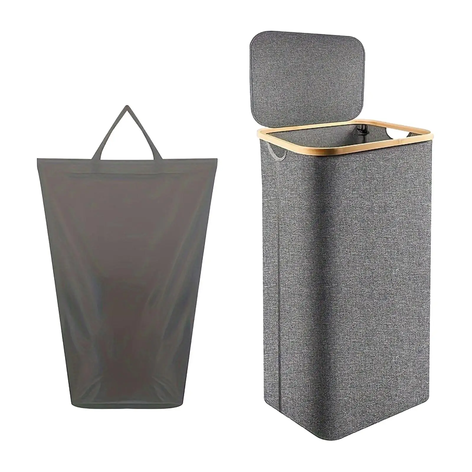 Storage Basket for Blanket Folding Tall Laundry Basket for Bathroom Bedroom