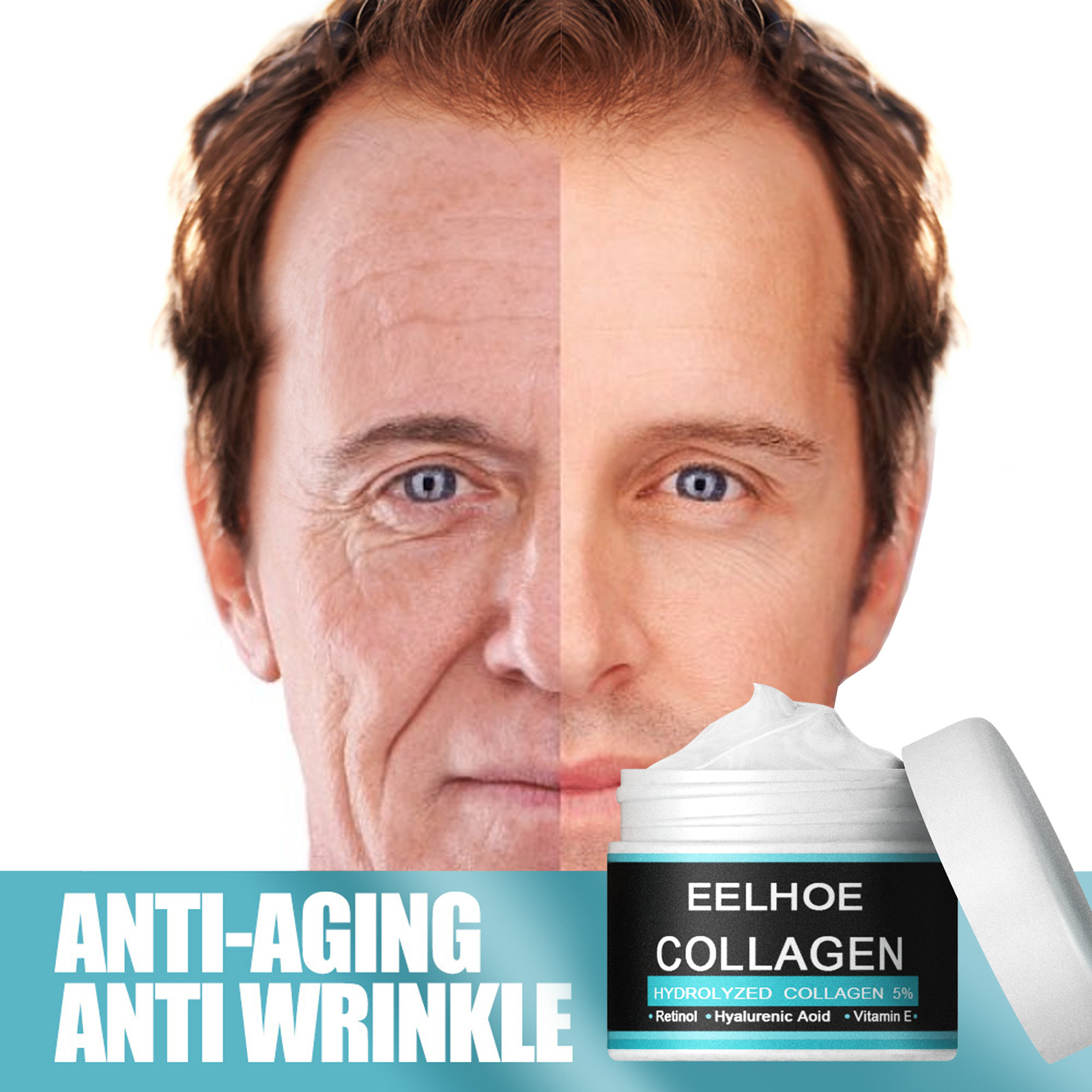 Best of Anti Wrinkle Anti Aging Face Cream EELHOE Collagen Creams For Men Firming Moisturizing Hyaluronic Acid Cream Facial Care Reviews & Tips