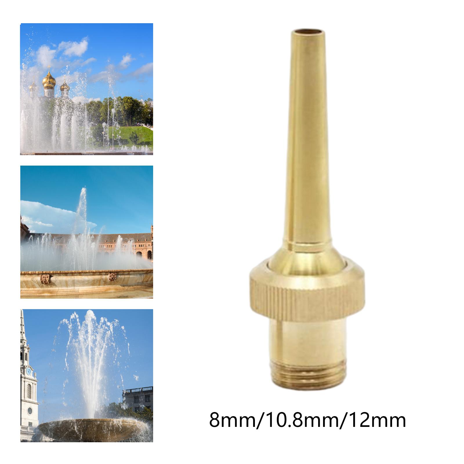 Brass Fountain Nozzle Courtyard Accessories Park Outdoor Pond Fountain Sprinkler Head Landscape Sprinkler