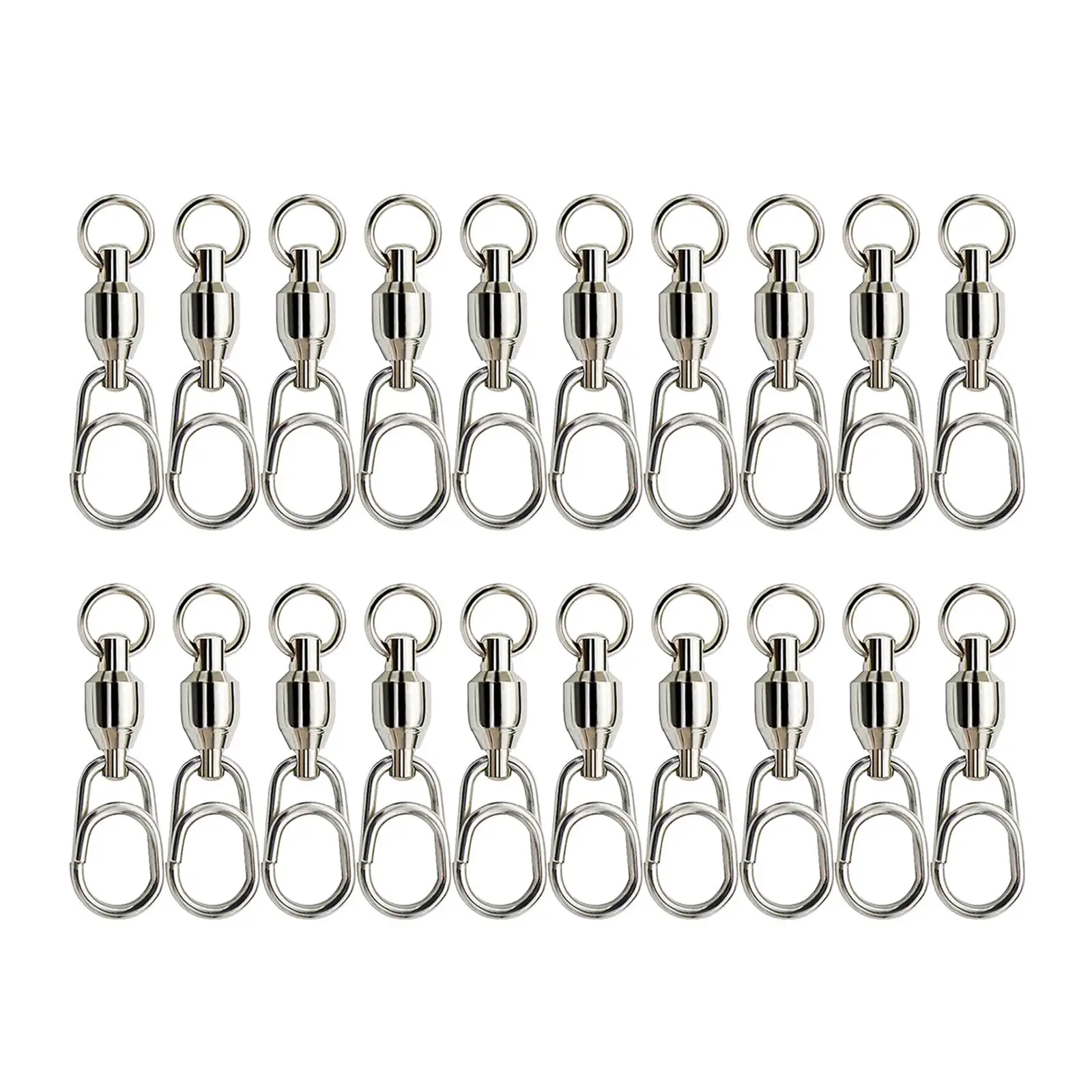 Fishing Micro Swivels Stainless Steel Material Fishing Ball Bearing Swivels  Connector Fishing Tackle Accessories