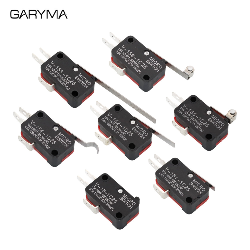 V-151-1C25 V-152-1C25 V-153-1C25 V-154-1C25 V-155-1C25 V-156-1C25 V-15-1C25 SPDT Roller Lever Micro Schalter 16A 250V – Detail 1
