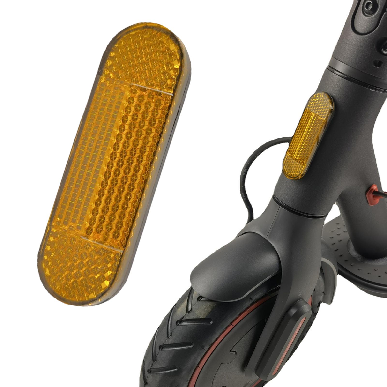 Orange Oval Reflector for Electric Scooter  Universal Reflective Tube