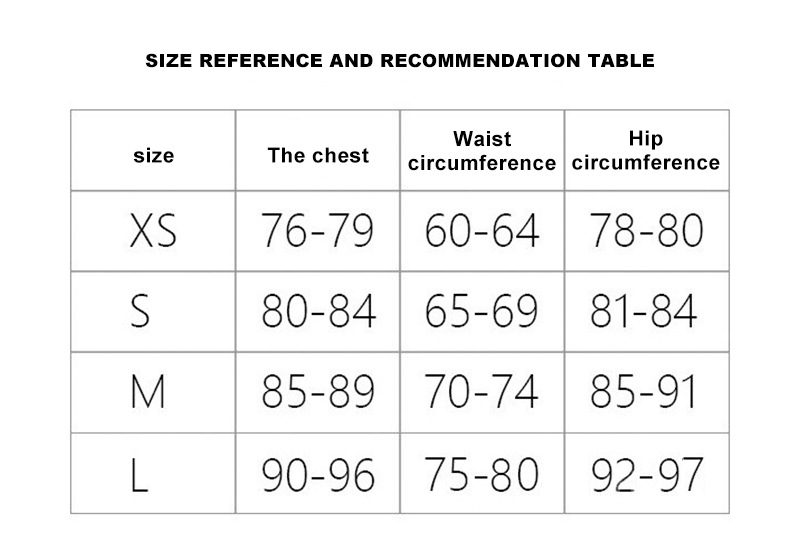 English Size Chart