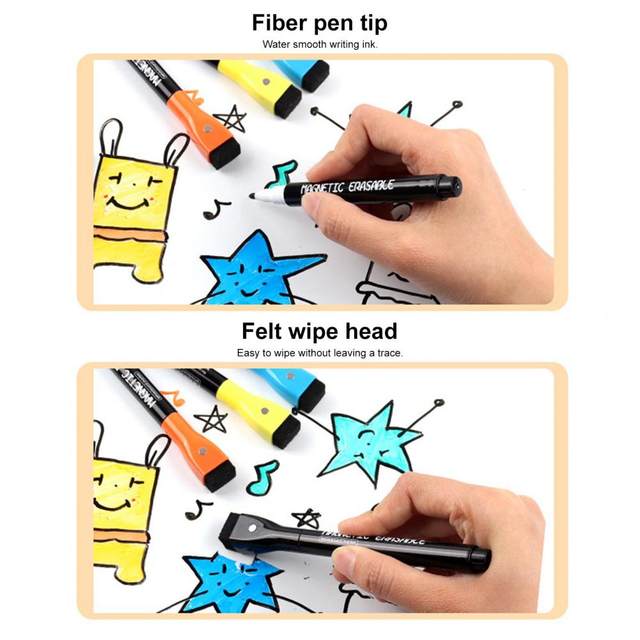 12Pcs Magnetic Erasable Markers Dry Erase Highlighter Pen Calendar Planning  Board Whiteboard Window/Mirror Planner Marking Pen - AliExpress