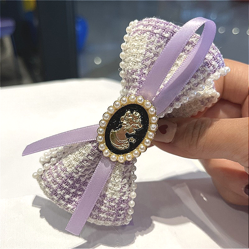 Mode neue einzigartige Haarschmuck Beauty Head Bananen clip mit Fliege für Frauen wunderschöne Look Back Löffel Pferdes chwanz perfekt – Detail 5