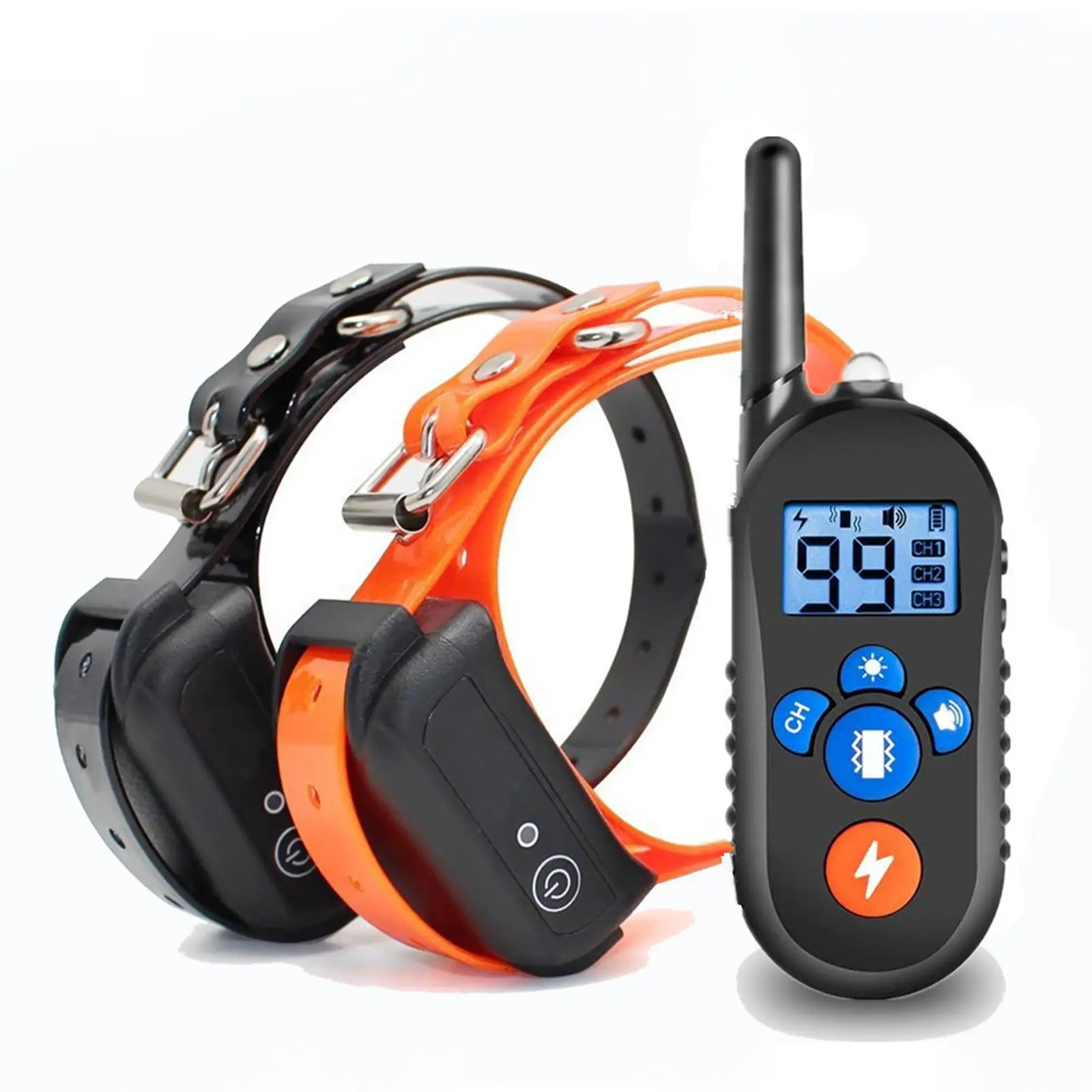 800m Waterproof Dog Training Collar Rechargeable  LCD Display