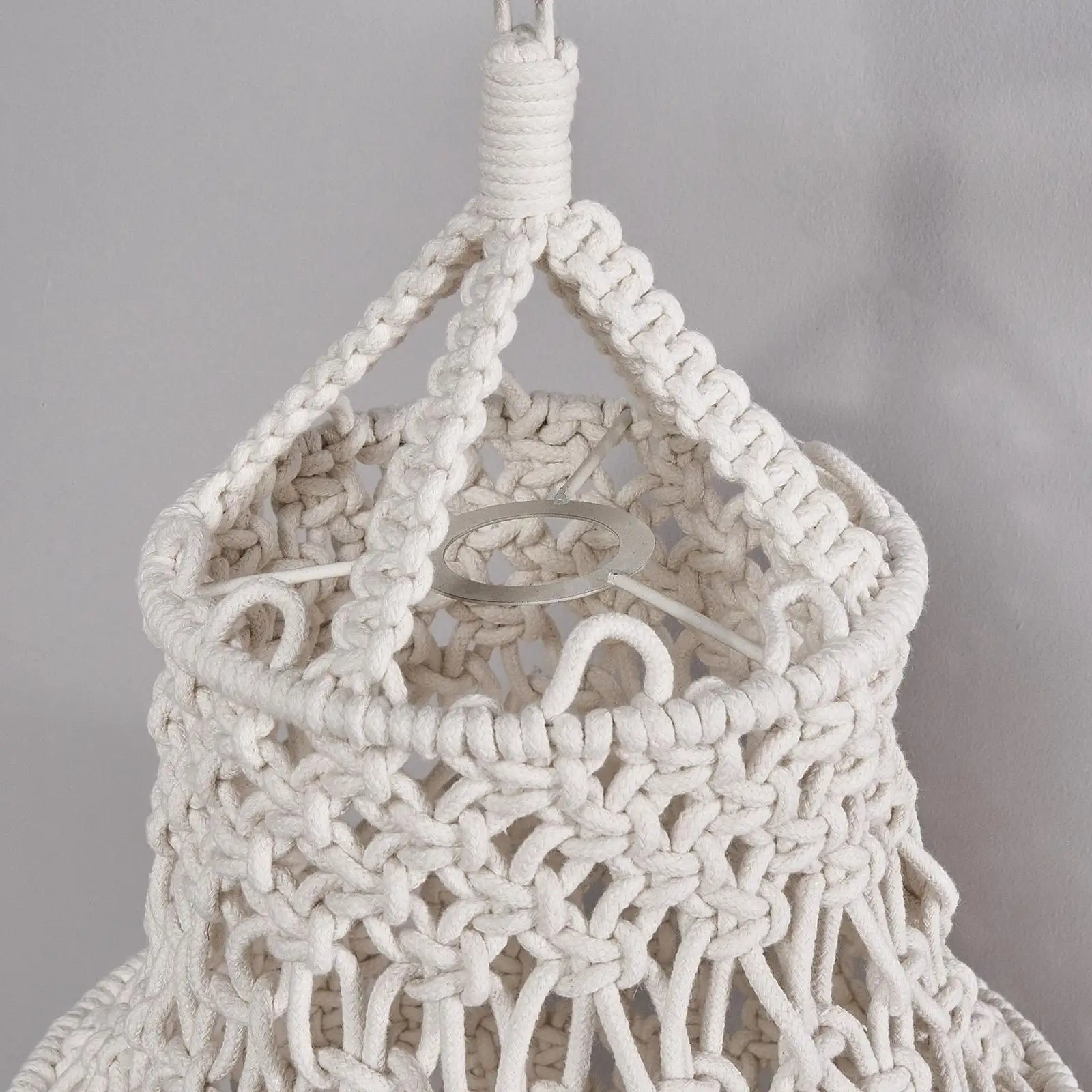 Macrame Lamp Shade Chandelier Lampshade Bohemian Tassel Lamp Shade for Office Home