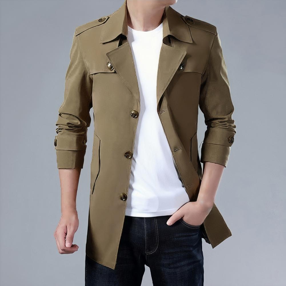 Title 6, New Spring Men Trench Fashion England Style Lon...