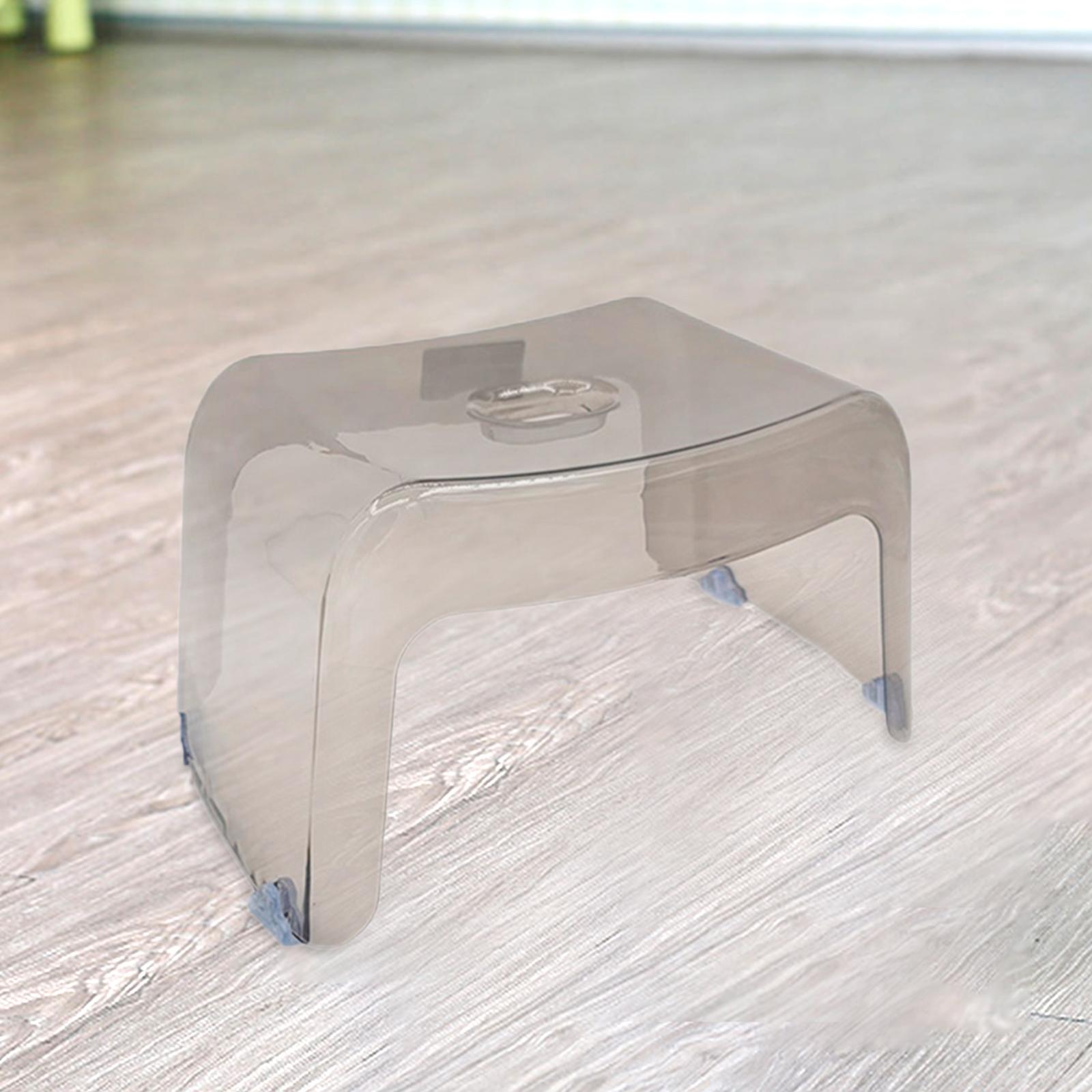 Acrylic Step Stool for Kids Clear Bathroom Stool Toilet Stool Household Small for Kithchen Bedside Apartment Bathroom Adults