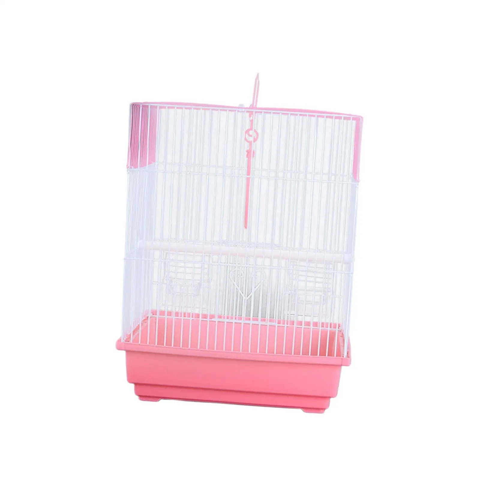 Durable Bird Cage Pet House Stand Cage Nest Birdcage Hanging with Standing Pole for Parrot Conures Finches