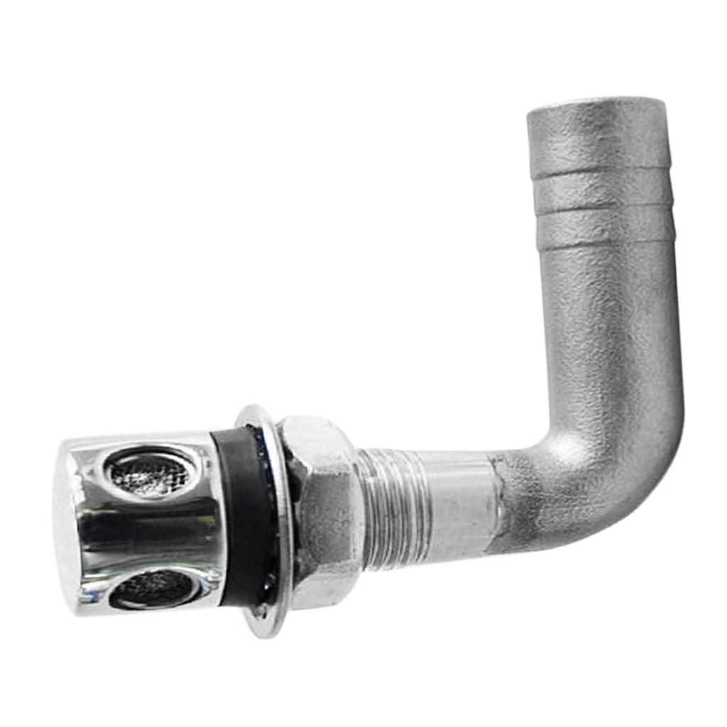 Boat 90 Degree Fuel Gas Tank Vent   Stainless Steel for 16mm