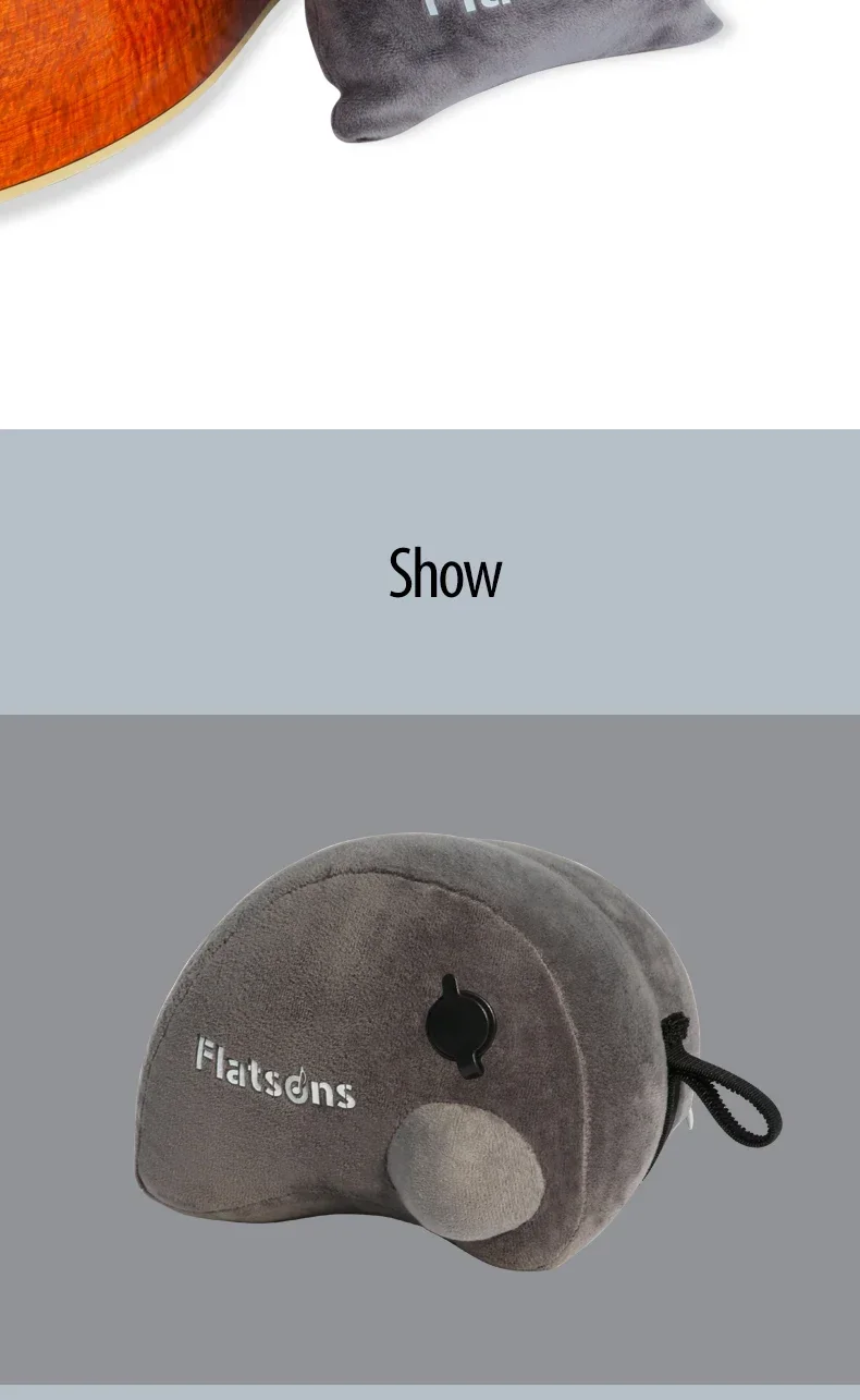 Flanger FA-80A Konzertgitarren-Pad, einfacher Stil, Beflockungsmaterial, Anti-Druck-Bein-Gitarre, weiches Polster, Zubehör für Akustikgitarre – Detail 7