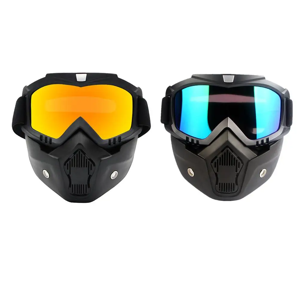 2pcs Personality Motorcycle Goggles Cycling Durable Professional Accessories